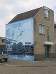 901477 Gezicht op de muurschildering 'NOORDERBAD 1934-1994', in 2021 gemaakt door het collectief De Strakke Hand, op de ...